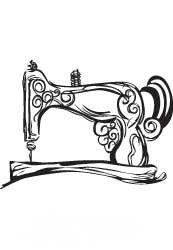 Prickley Pear Old Fashion Sewing Machine