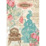 Stamperia Papier de Riz Versailles Dame