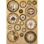 Stamperia Papier de Riz Horloges