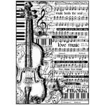 Stamperia Papier de Riz Partition et Violon