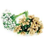 CO Fleurs Gold And Silver Bouquets