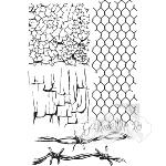 Gabi's line Stamp set Crackle Texture