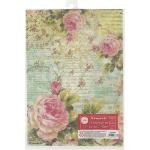 Stamperia Papier de Riz RosesWith Writings