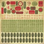Kaisercraft Twig & Berry Numbers Sticker Sheet