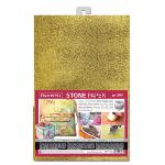 Stamperia Papier Stone Paper Gold A4