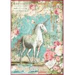 Stamperia Papier de Riz Wonderland Unicorn