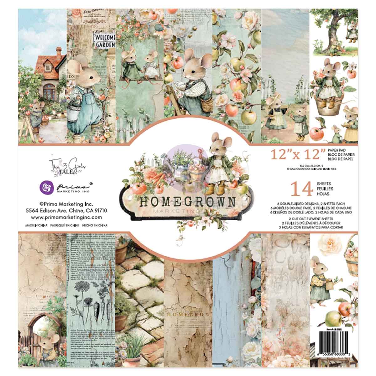 Prima Marketing 3 girls tale Homegrown Pad 30x30