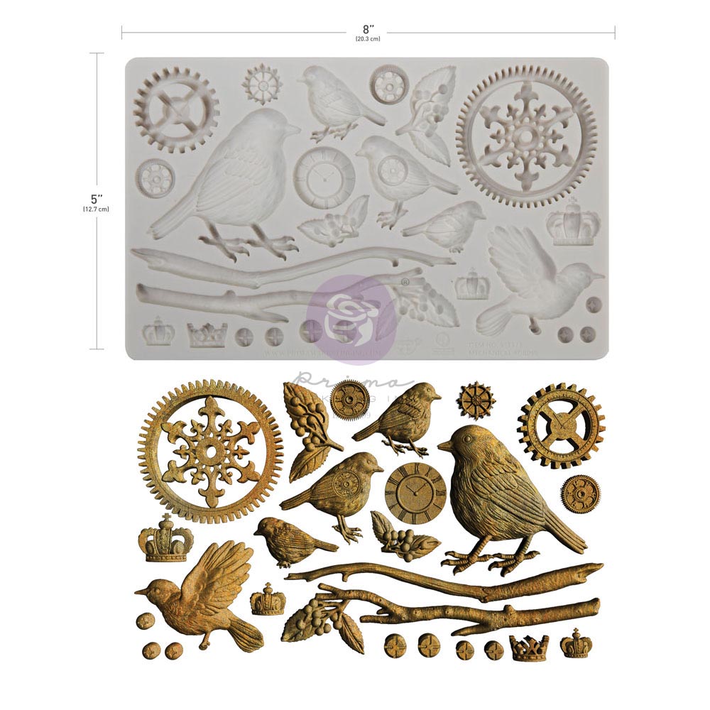 Prima Marketing Finnabair Moule Mechanical Robins