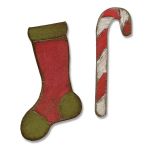 Die Tim Holtz Mini Stocking And Candy Cane