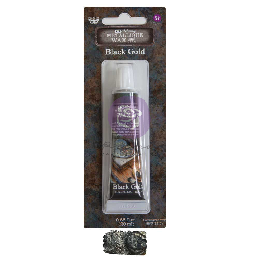 Finnabair Tube Wax Metallique Black Gold