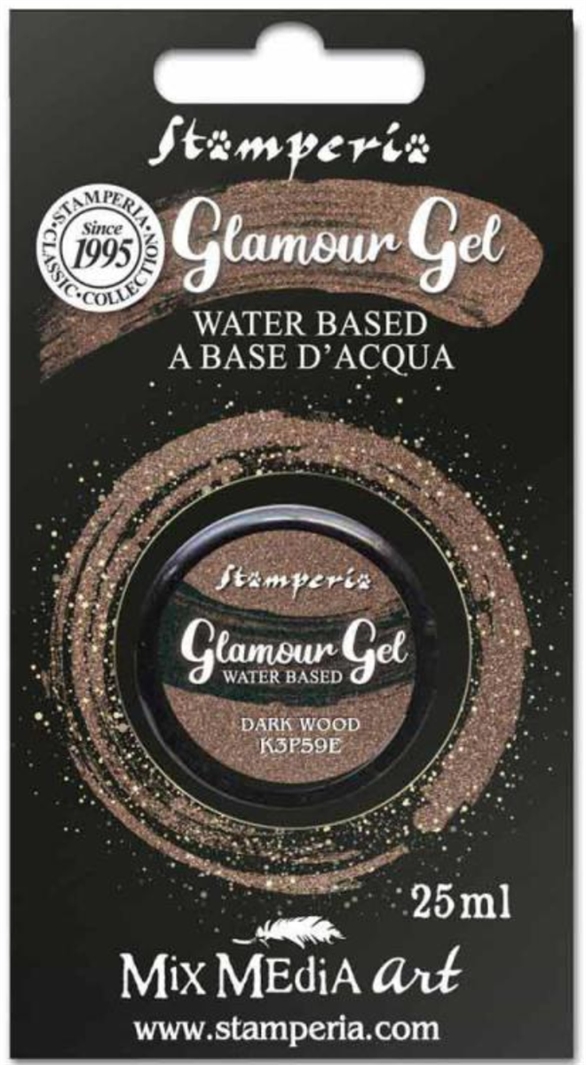 Stamperia Glamour Gel Dark Wood