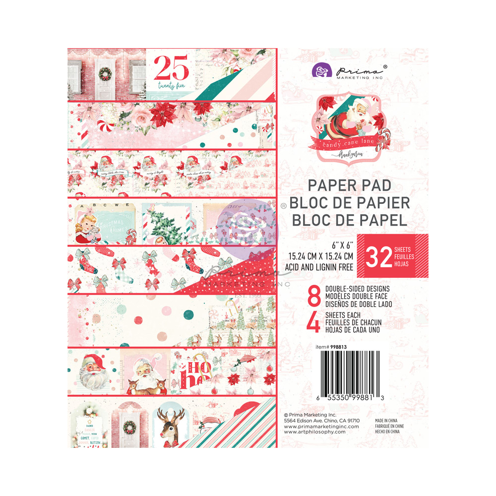 Prima Candy Cane Lane Pad 15x15