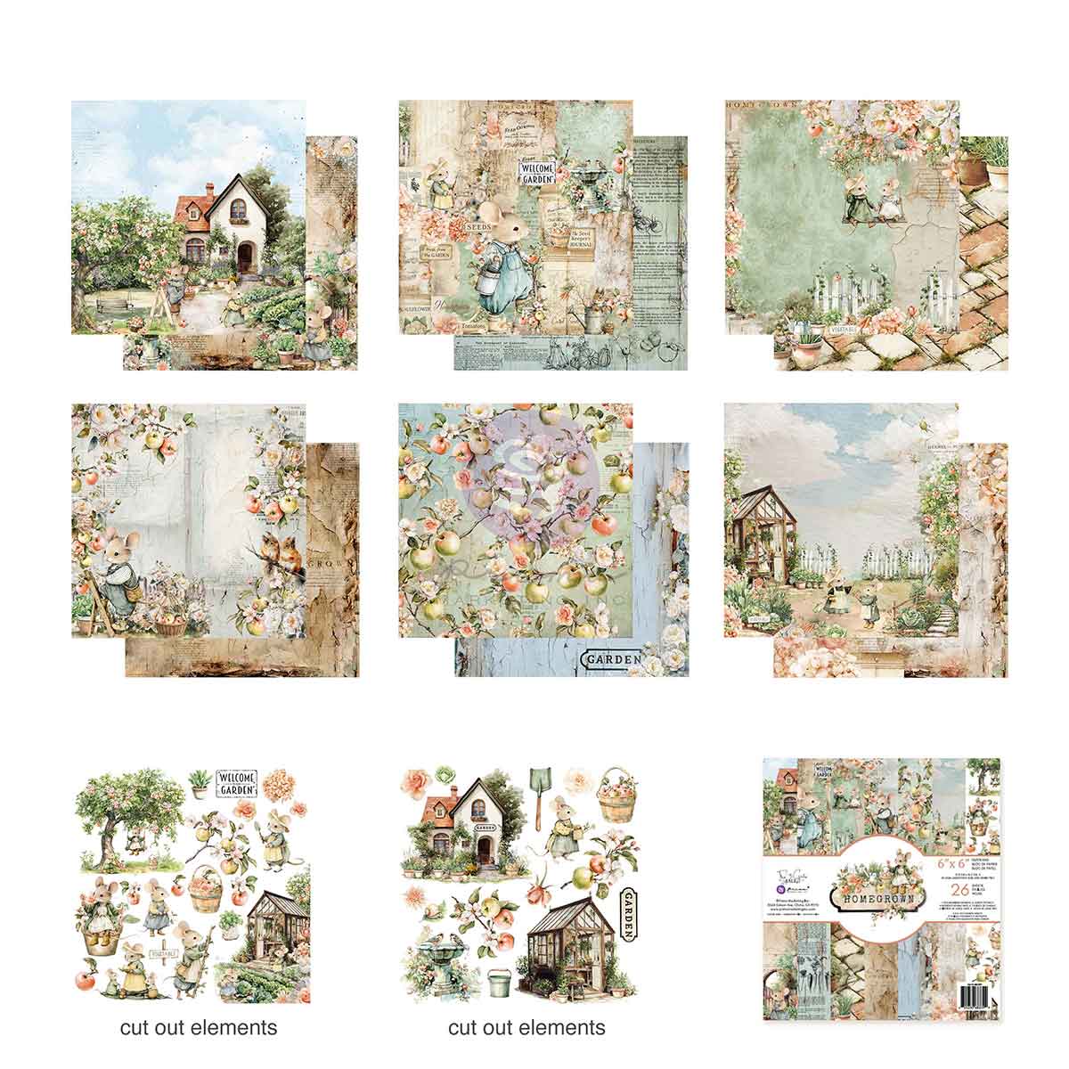 Prima Marketing 3 girls tale Homegrown Pad 6x6