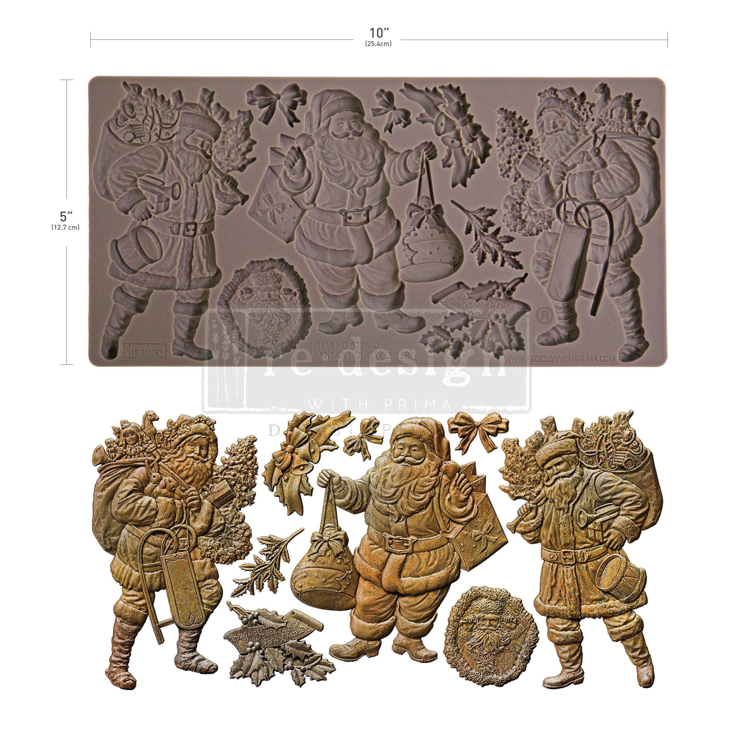 Redesign With Prima Moule Santa's Holiday Cheers